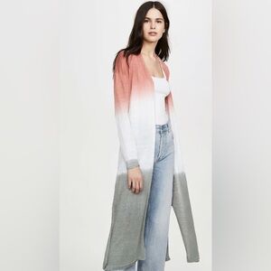 360 Sweater Remy Gradient Linen Open Duster